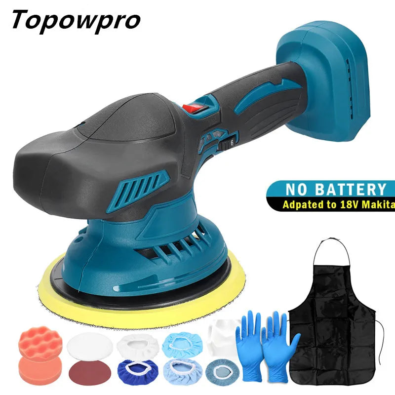 Car Polisher Electric Auto Polishing Machine 6 Gear Speed