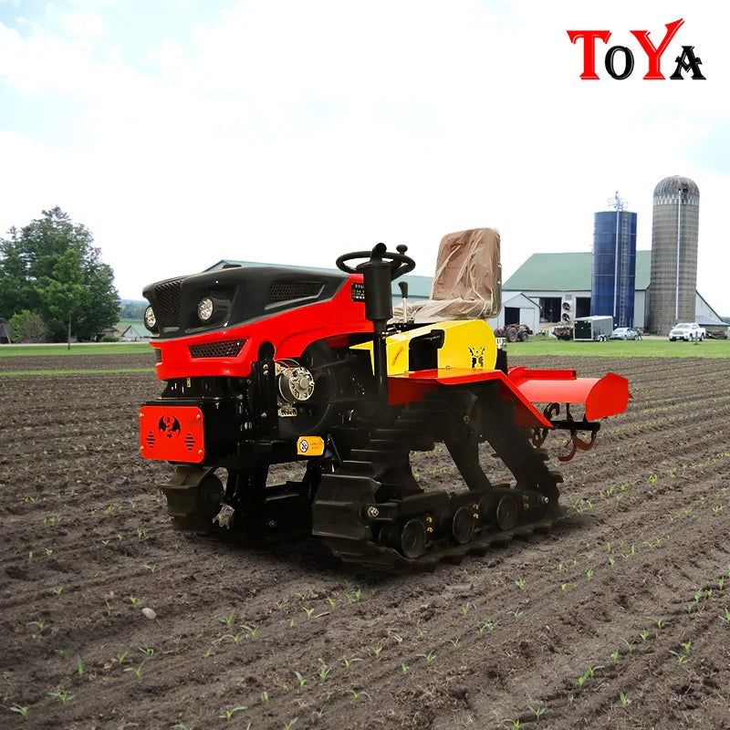 Crawler type rotary tiller,