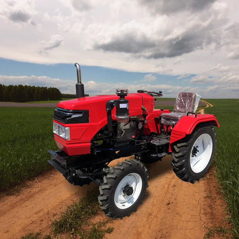 Four wheel drive tractor dump truck