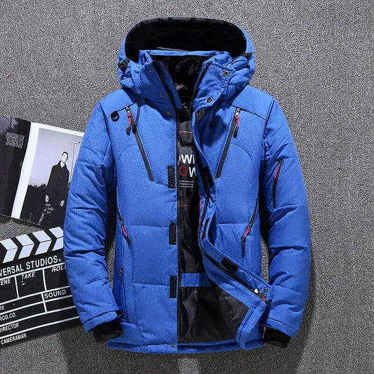 Jacket Fashion Long-Sleeved Warmth Thickened Hooded Coat