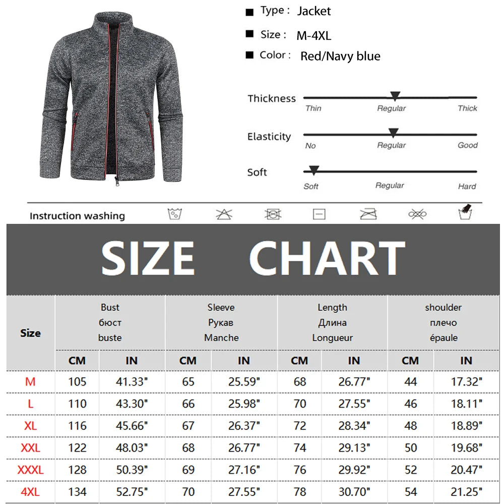 Men's Jackets Zipper Hoodies