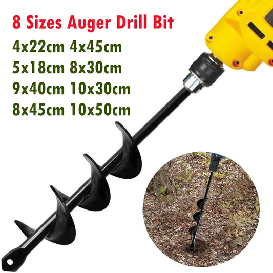 Auger Spiral Drill Bit Flower Planting Hole Digger Drill Bit