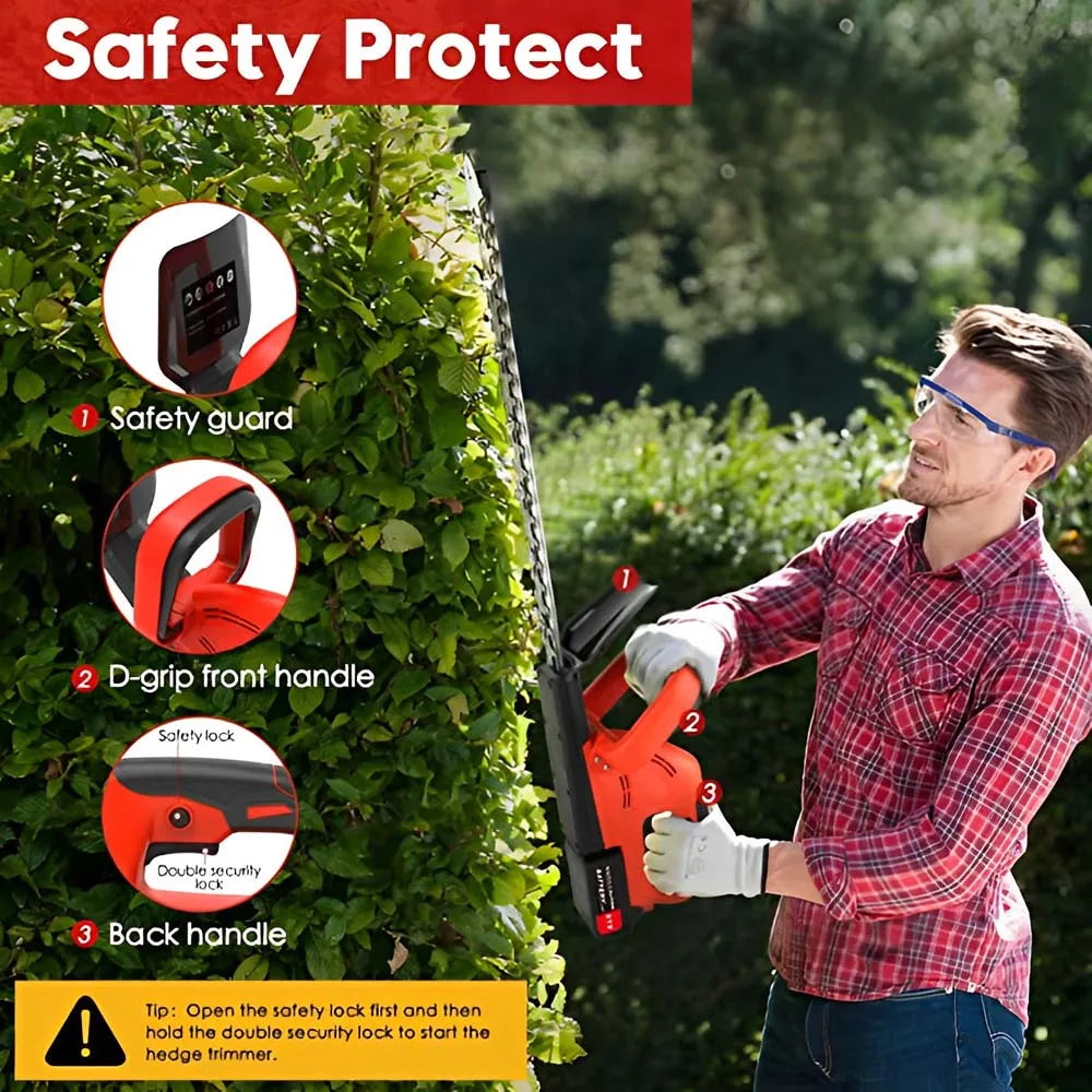 Electric Hedge Trimmer Cordless - Tool Traction