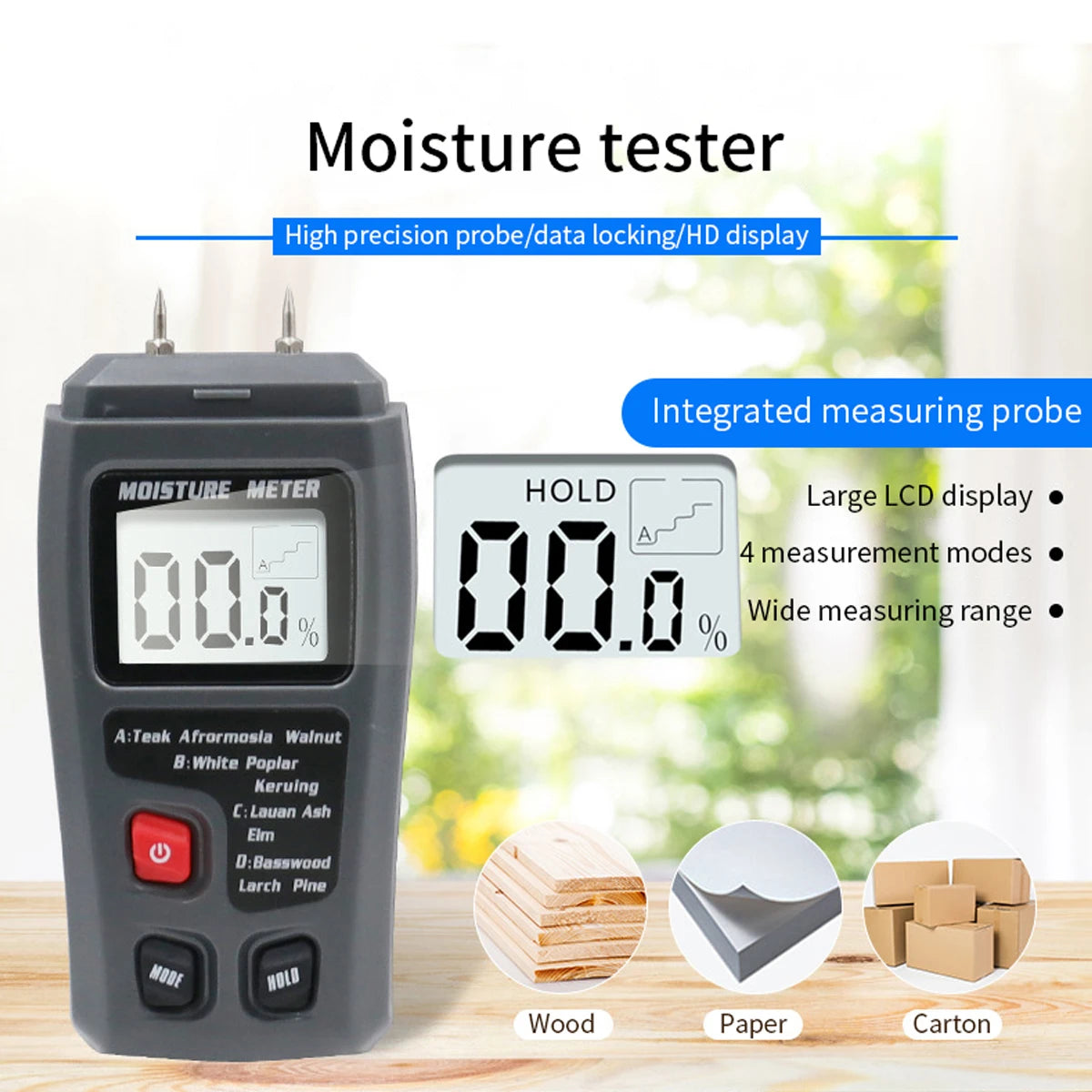 Wood Moisture Meter - Tool Traction