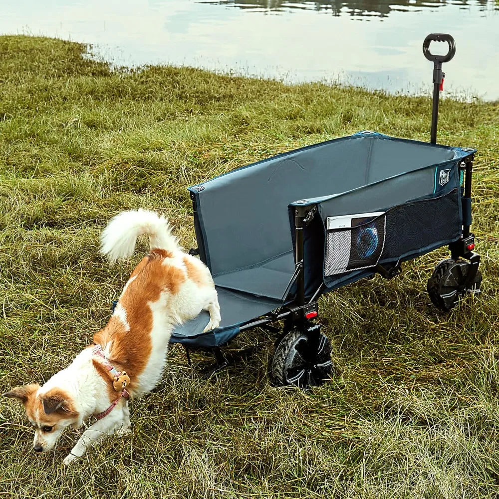 Folding Wagon with Tailgate, - Tool Traction