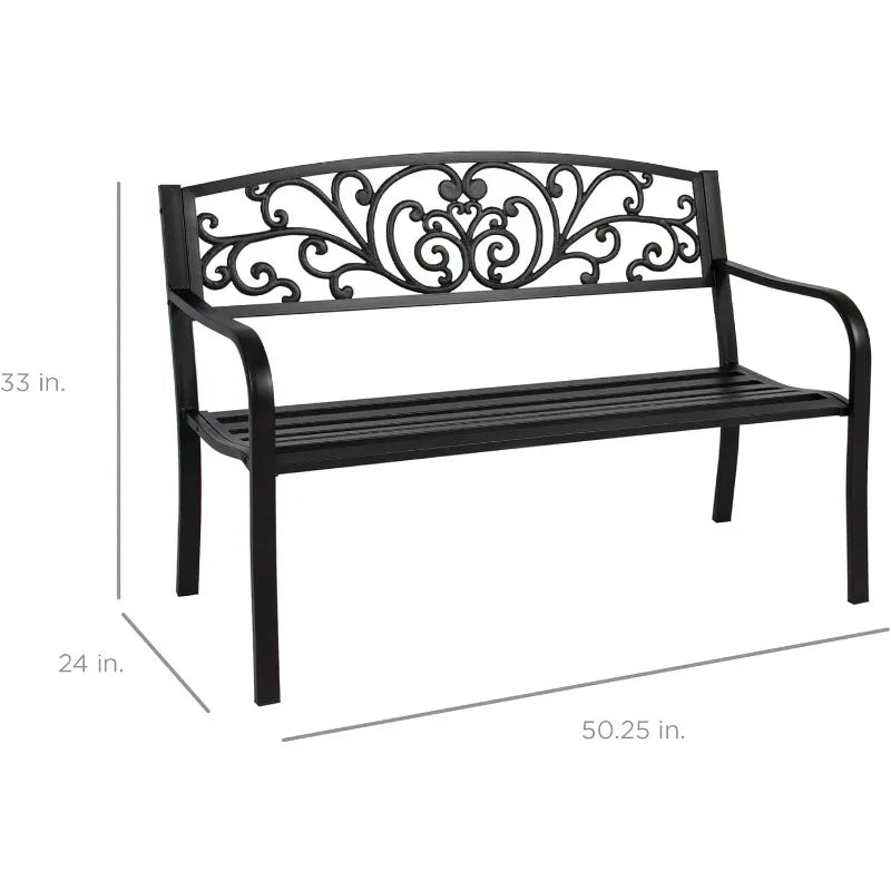 Outdoor Bench Steel Garden - Tool Traction