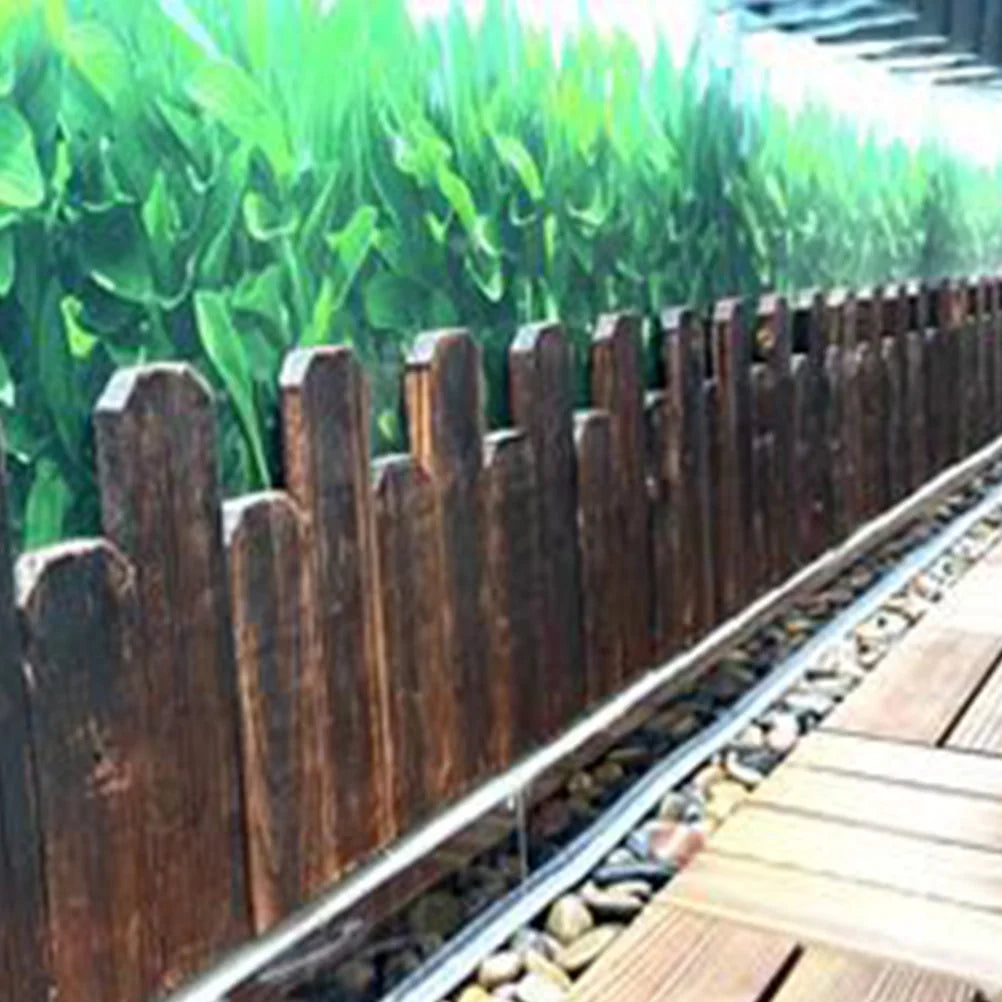 Artificial Garden Fence  Lawn Wooden Border