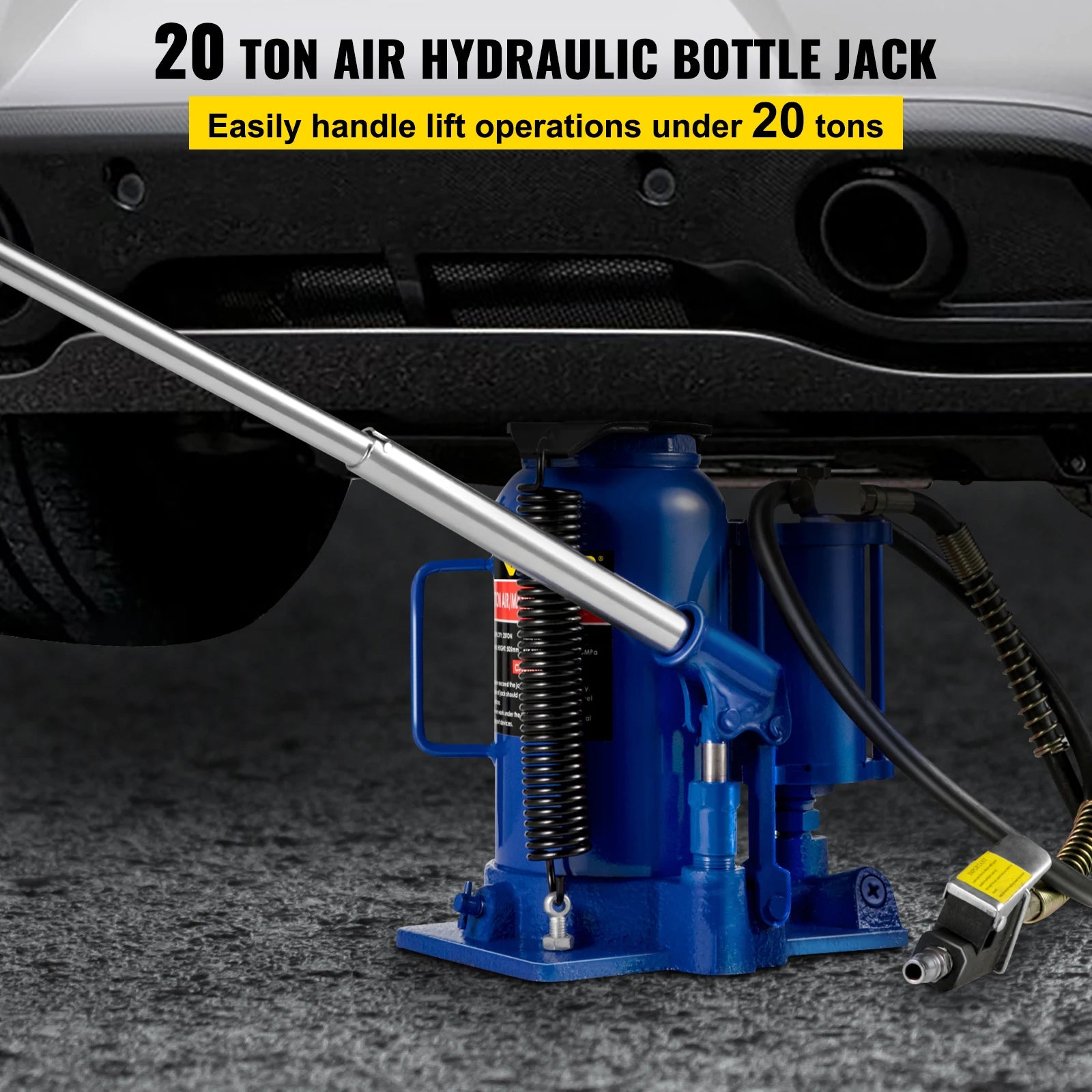 Air Hydraulic Bottle Car Jack - Tool Traction