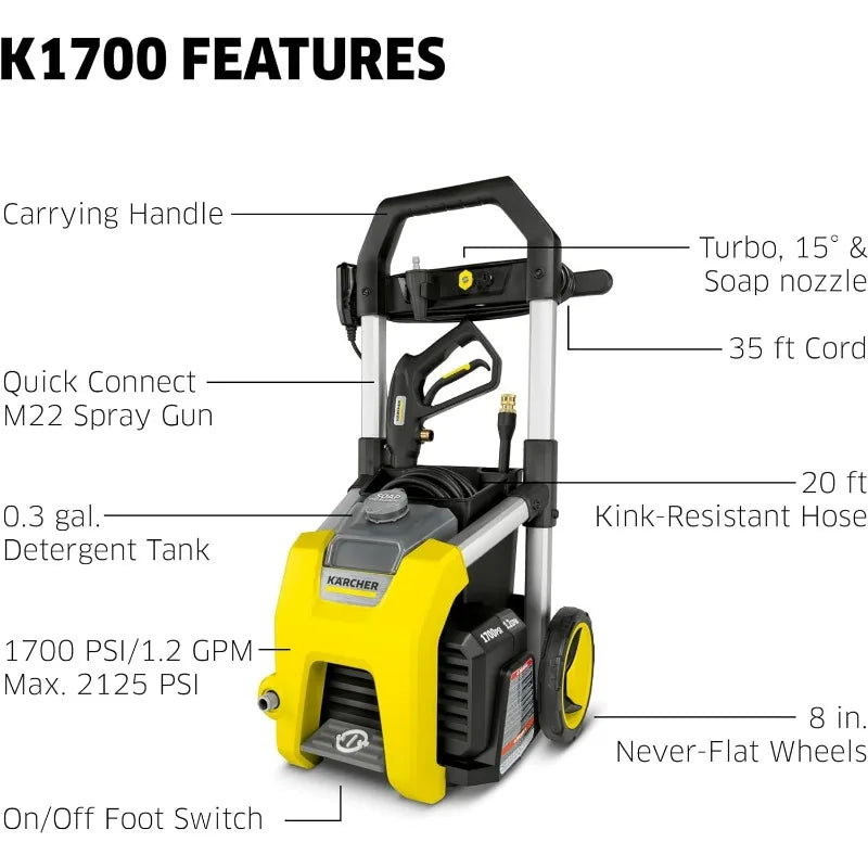 Pressure Washer with 3 Spray Nozzles - Tool Traction