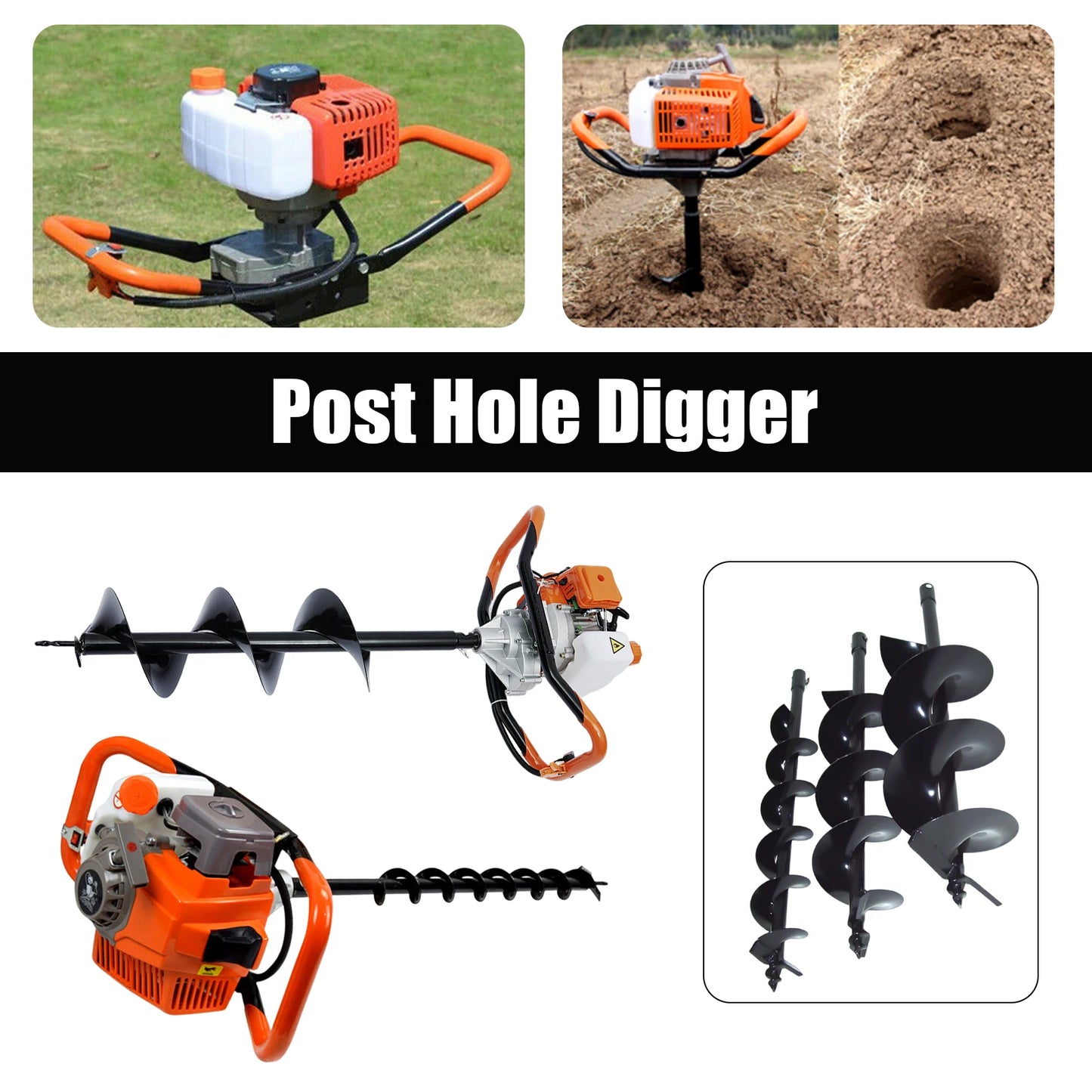 Hole Digger Digging Machine - Tool Traction