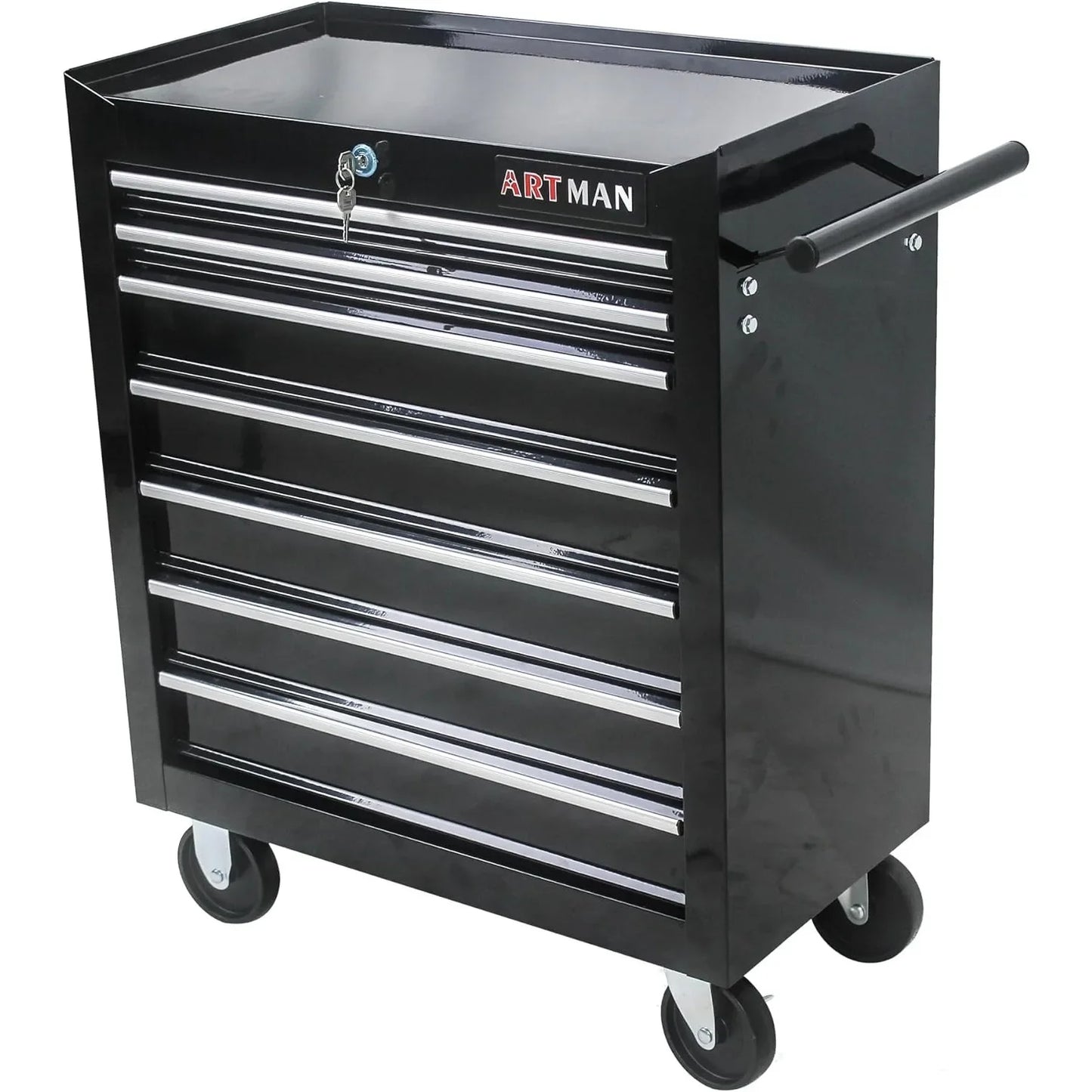 EliteZ 7-Drawer Rolling Tool Box, Tool Chest w/ Wheels & Locking System,