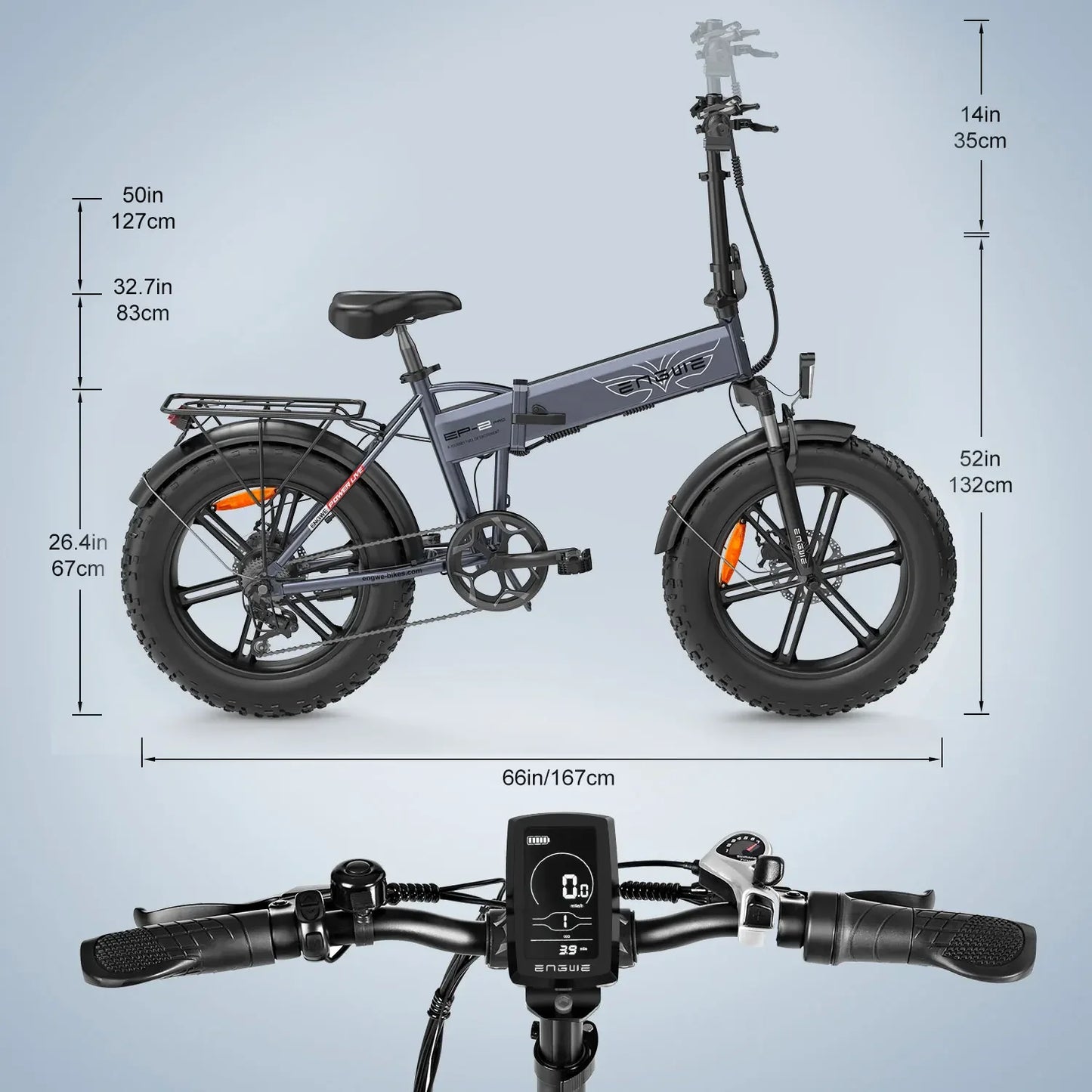 Folding Electric Bike 20 Inch Fat Tire