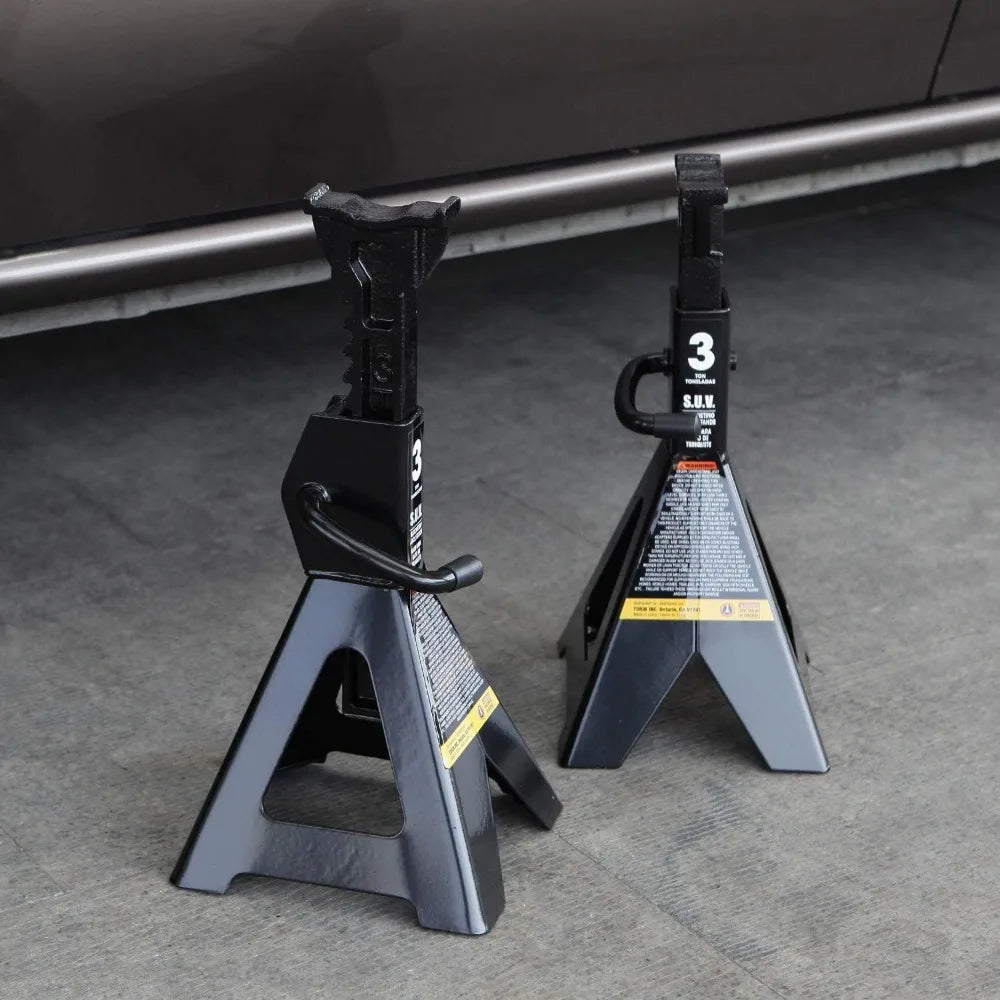 Jack Stands: 3 Ton (6,000 lb) Capacity, - Tool Traction